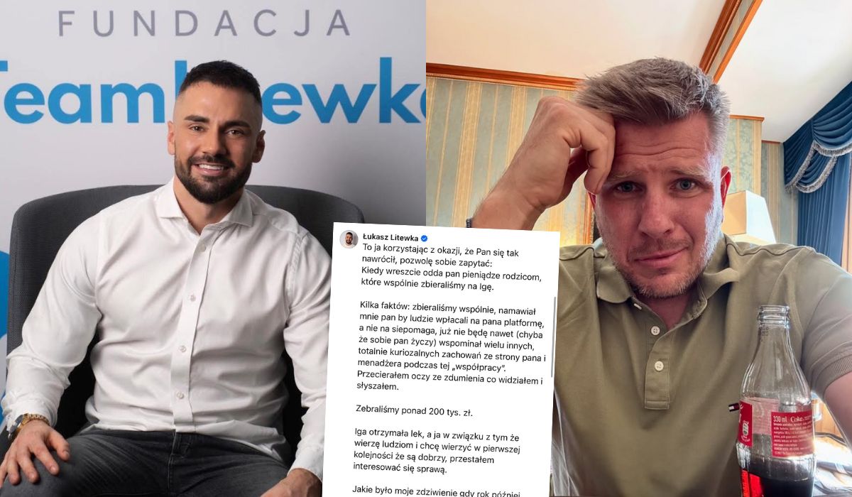 Litewka oskarża Chajzera o niejasny finał zbiórki charytatywnej i ukrywanie komentarzy