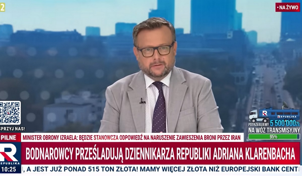Gwiazda TV Republika, Adrian Klarenbach, usłyszał zarzuty w sprawie afery "Collegium Tumanum"