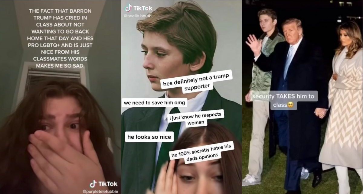 Na TikToku nastolatki wzruszają się losem Barrona, syna Trumpa i uważają go za zakładnika ojca