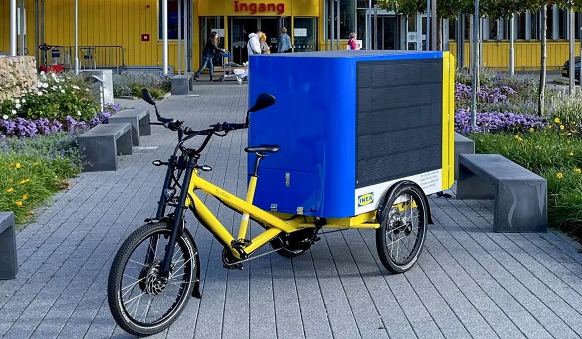 IKEA chce dostarczać produkty także "rowerami ciężarowymi" z panelami fotowoltaicznymi