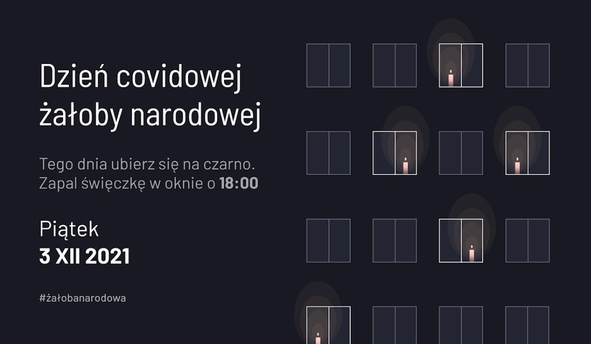 Piątek dniem narodowej żałoby covidowej, naukowcy, aktywiści i artyści zachęcają do ubierania się na czarno