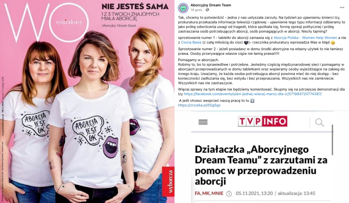 Działaczka "Aborcyjnego Dream Teamu" usłyszała zarzuty za pomoc w aborcji. "To próba odwrócenia uwagi"