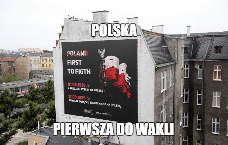 Wielki baner IPN w Szczecinie z błędem