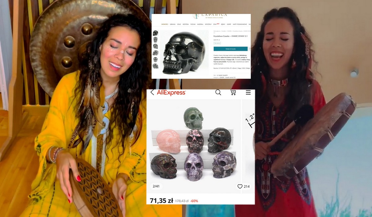 Szurcelebrytka Tamara, która przygrywała na bębnie w TVP, najwyraźniej sprzedaje magiczne zabawki z magiczną przebitką