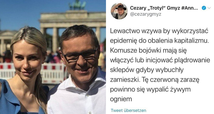 Gmyz wzywa do obrony kapitalizmu, bo lewactwo już się mobilizuje