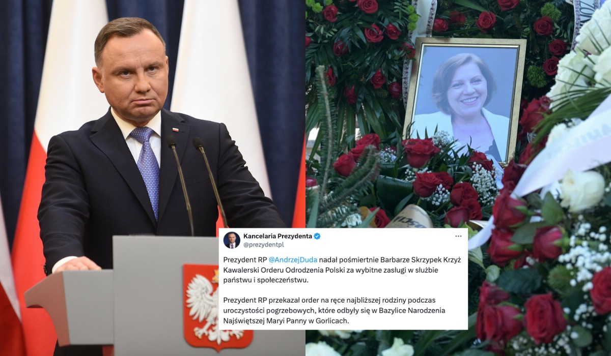 Prezydent nadał pośmiertnie Barbarze Skrzypek Krzyż Kawalerski Orderu Odrodzenia Polski