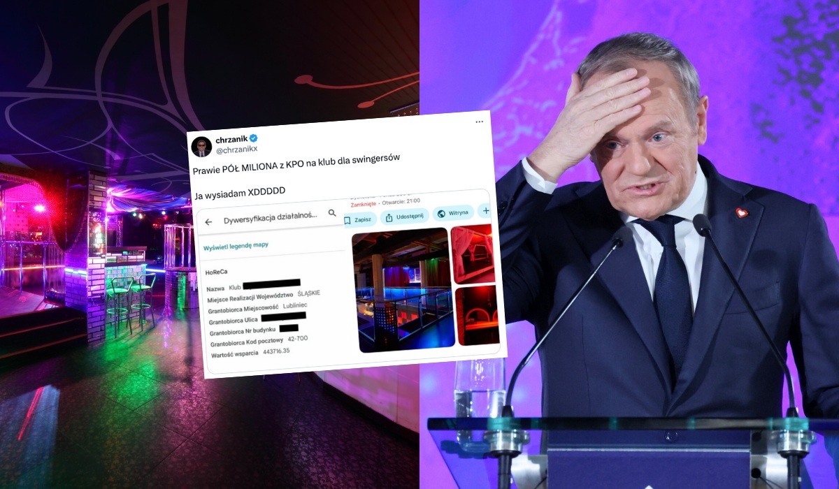 W związku z aferą KPO właściciel klubu dla swingersów zaprosił Donalda Tuska na kontrolę
