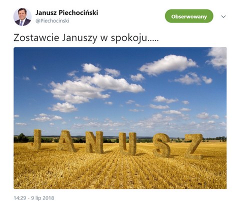 Piechociński: "Zostawcie Januszy w spokoju..."