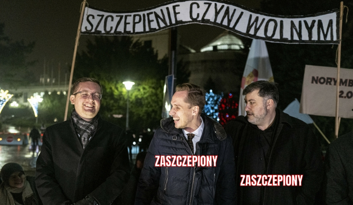 Onet ujawnił, że niektórzy politycy Konfederacji się szczepili, a niektórzy politycy rządowi nie  