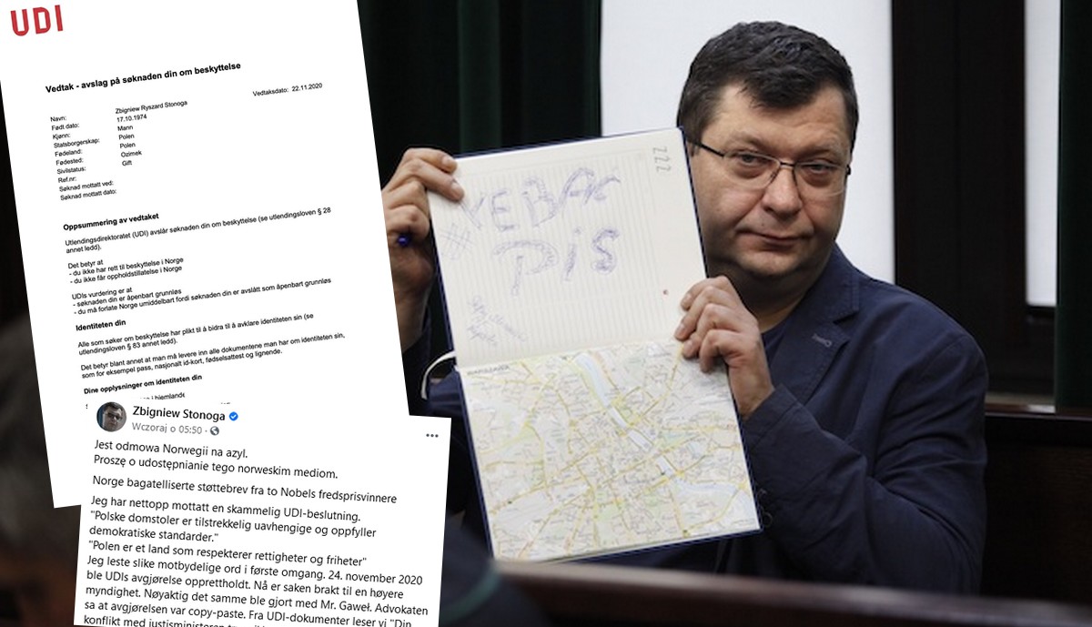Zbigniew Stonoga przeliczył się i nie otrzymał azylu w Norwegii