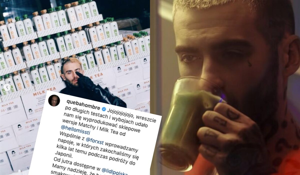 Quebonafide, taki raper, stworzył swoją markę herbaty i będzie do kupienia w Lidlu