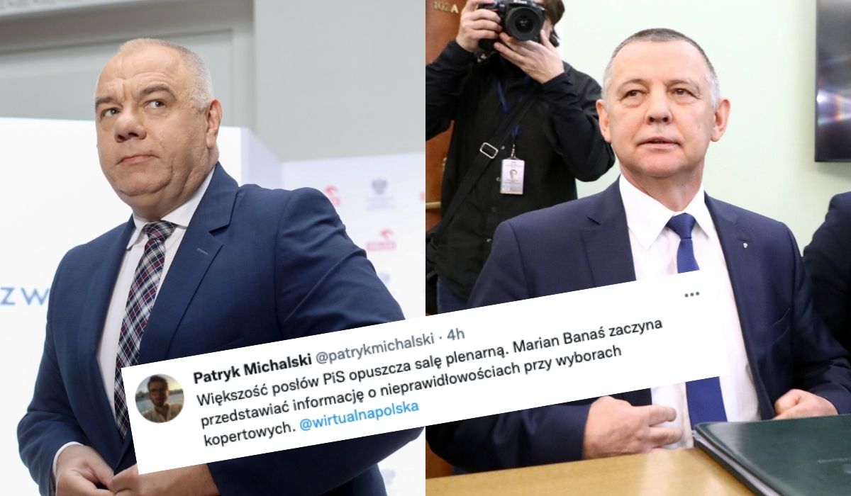 Marian Banaś chłoszcze w Sejmie sasinalia, posłowie PiS wyszli z sali