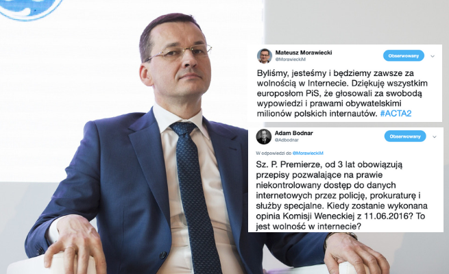 Bodnar do Morawieckiego: kiedy wolność w internecie?