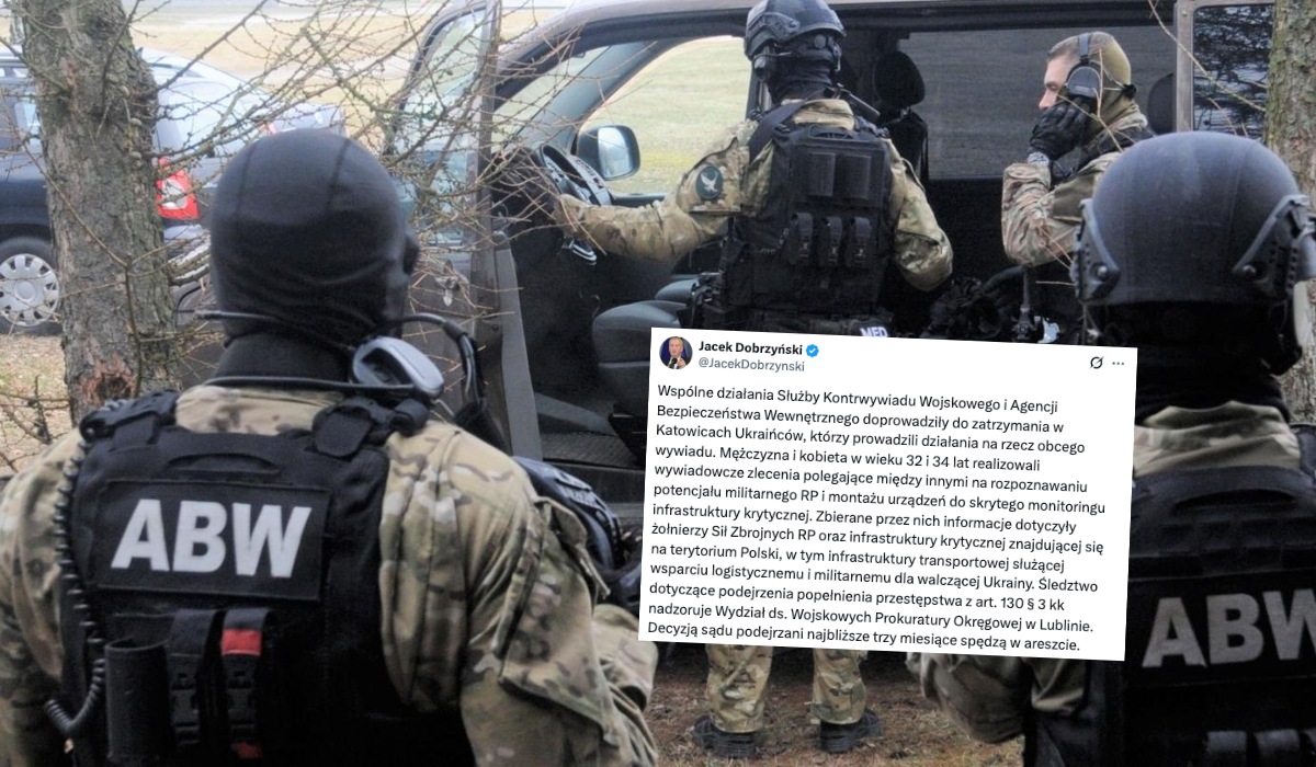 Katowice: służby zatrzymały Ukraińców podejrzanych o szpiegostwo, zbierali dane o "potencjale militarnym RP"