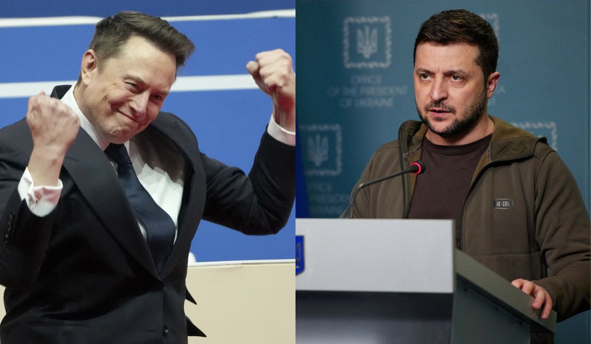 Prezydent Zełenski odznaczył Elona Muska Orderem Wolności