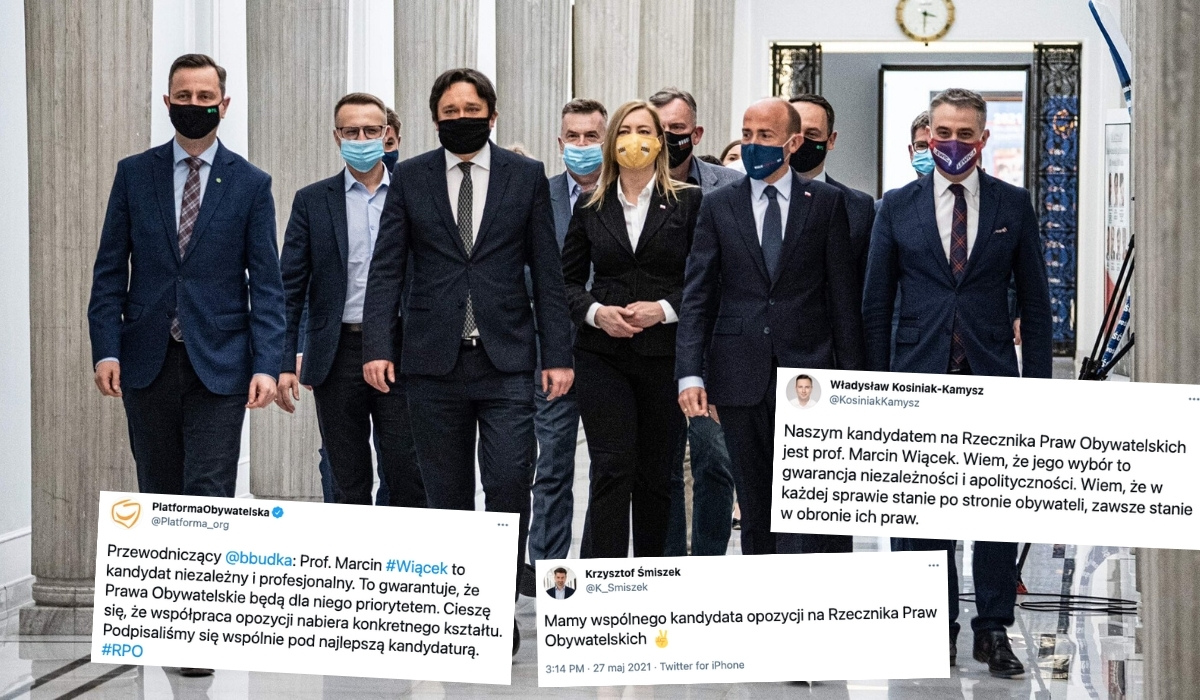 Opozycja się dogadała i zaprezentowała wspólnego kandydata na RPO