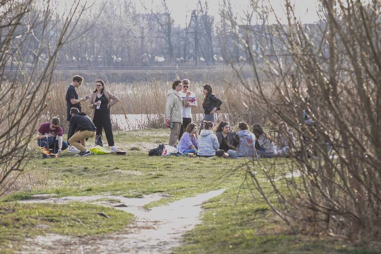 Kraków: mimo ostrzeżeń władz, wciąż trwają imprezy w plenerze