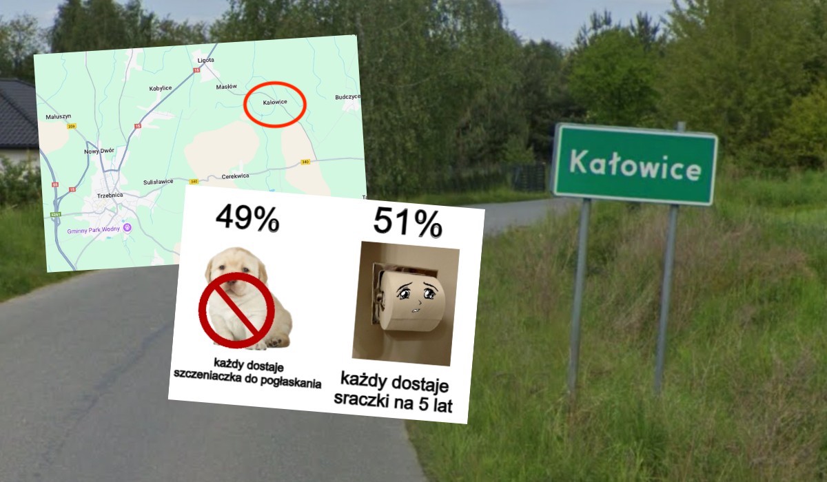 Miejscowość Kałowice przeprowadziła referendum nad zmianą nazwy, ale tradycja wygrała i nazwa zostaje