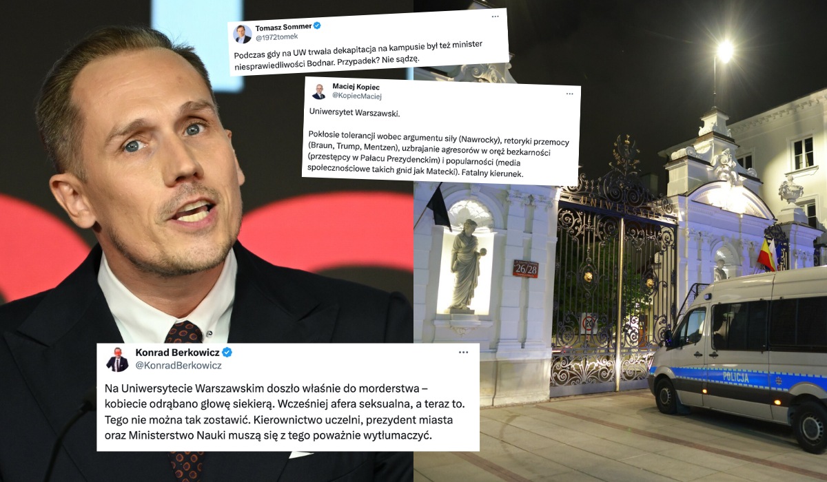 Tragedia na UW natychmiast została wykorzystana do nawalanki politycznej