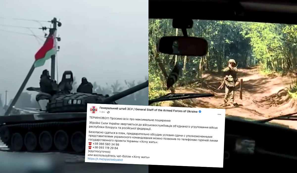 Ukraińcy dają znać białoruskim żołnierzom jak się poddawać, w razie obaw przed powrotem do Baćki oferują azyl