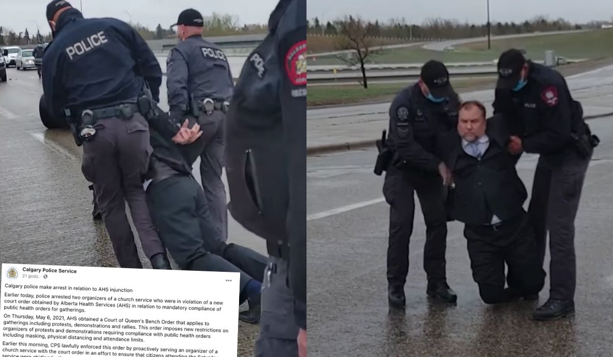 Kanada: policja zatrzymała polskiego pastora, który uparł się, żeby odprawiać msze bez maseczek