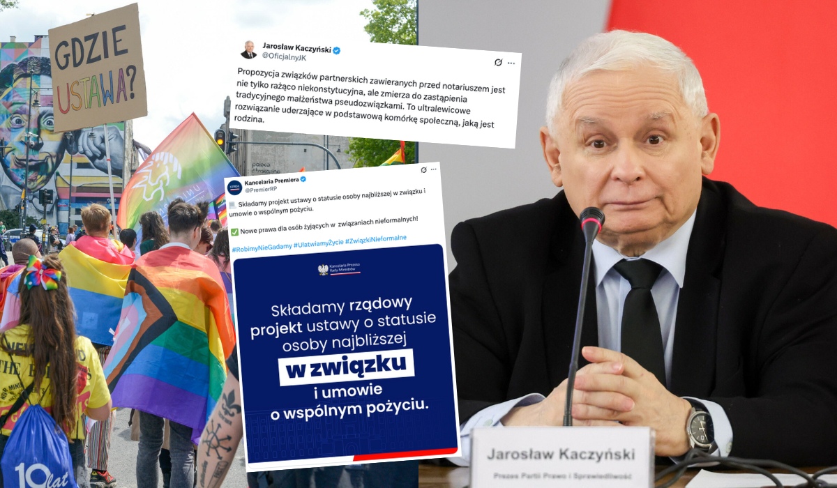 Prezes Kaczyński przerażony projektem ustawy o nieformalnych związkach, wieszczy, że może ona zniszczyć rodzinę
