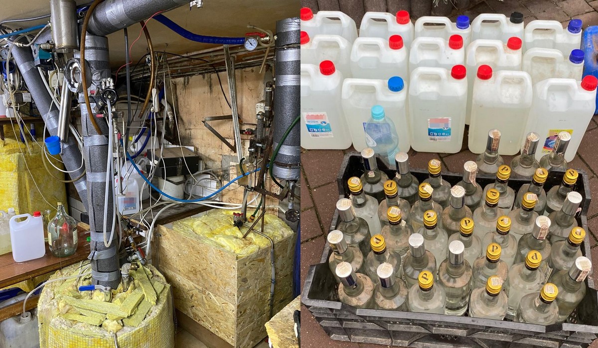 Policja odkryła nielegalną produkcję okrutnej berbeluchy, którą ktoś produkował w dużych ilościach