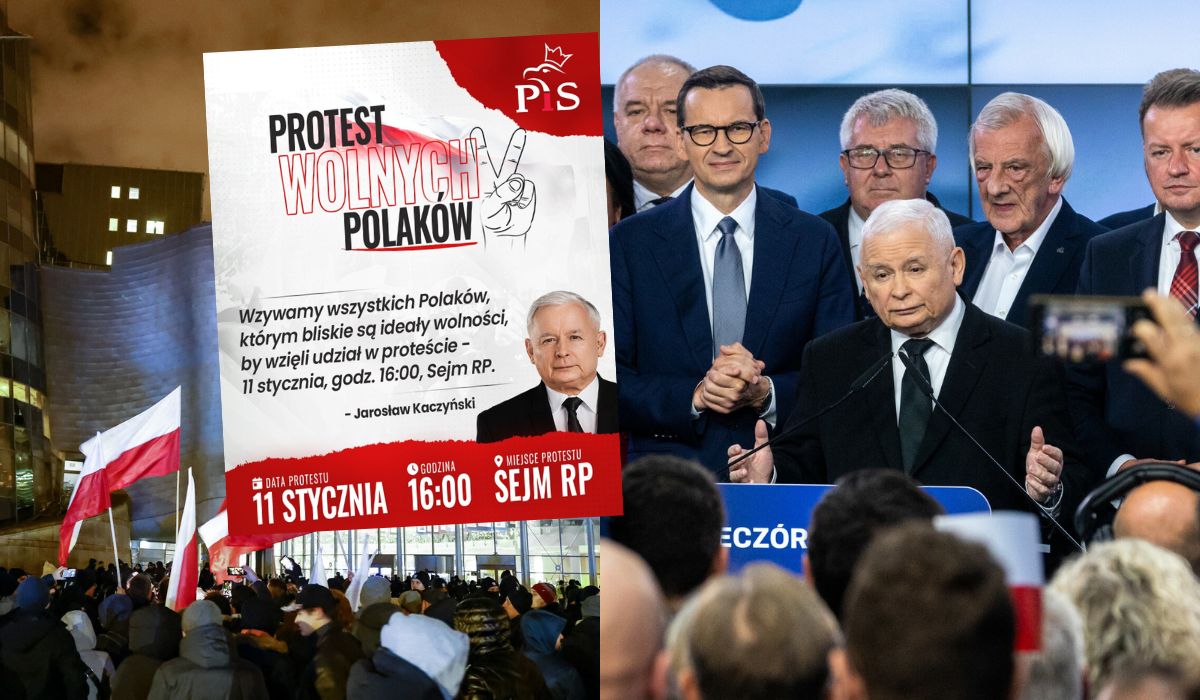 11 stycznia ma się odbyć wielki protest PiS "przeciwko dyktatowi siły i łamaniu prawa przez rząd Tuska"