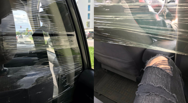 Bolt Protect: folia spożywcza w taksówce xD