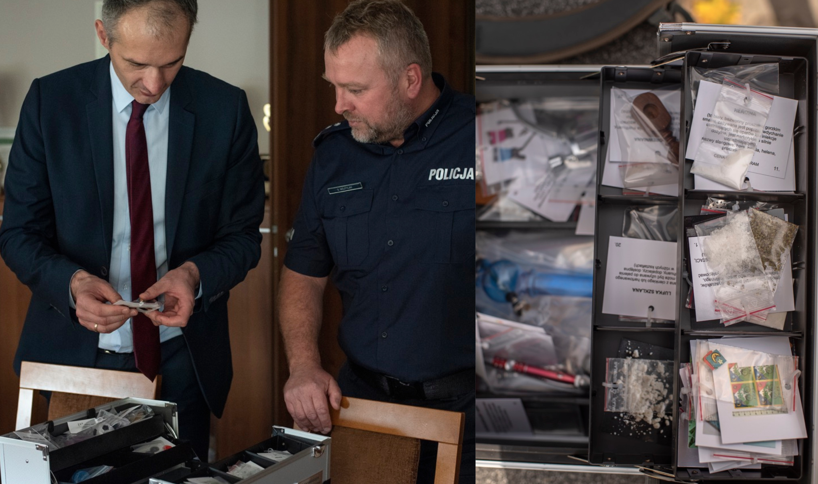 Tychy: policjanci odwiedzą szkoły z "walizką edukacyjną" pełną narkotyków i dopalaczy