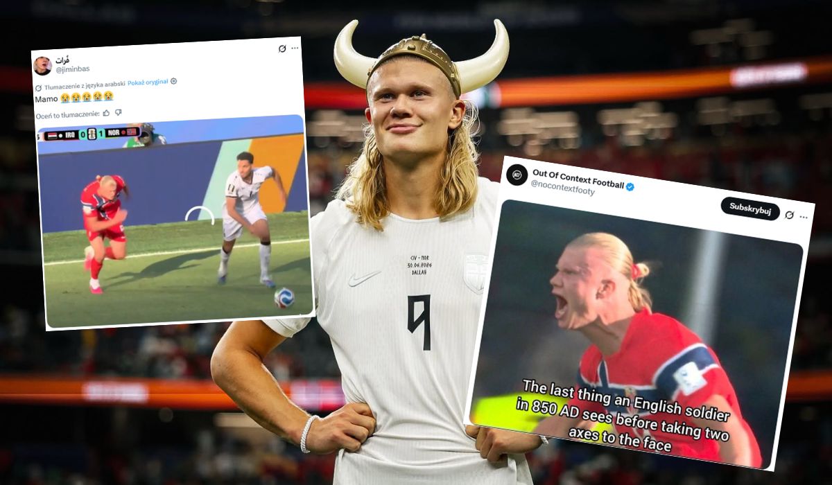 Biegnący Erling Haaland stał się jednym z najpopularniejszych memów mundialu