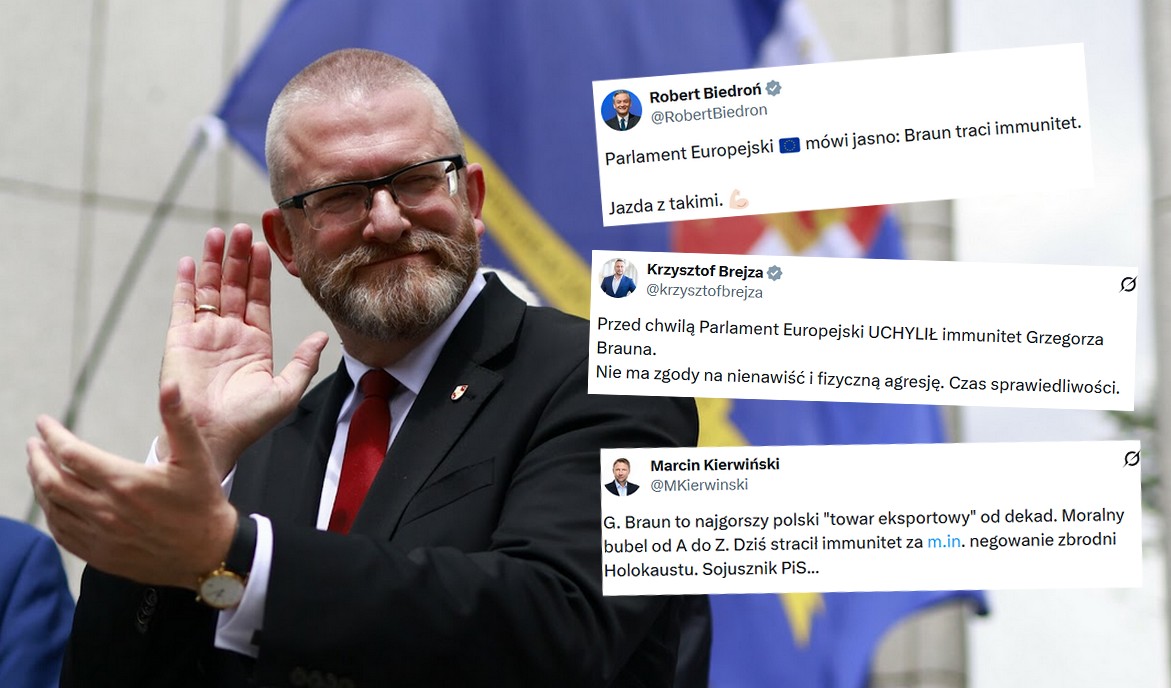 Grzegorz Braun decyzją europarlamentarzystów stracił immunitet