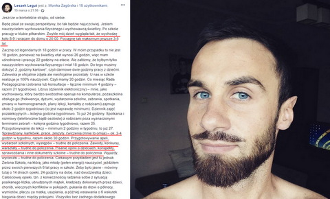 Nauczyciel: ludzie pękają, znerwicowani, płaczą po nocach za 2 koła miesięcznie