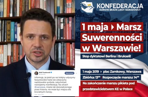 Rafał Trzaskowski zakazał marszu narodowców 1 maja, ale sąd decyzję uchylił
