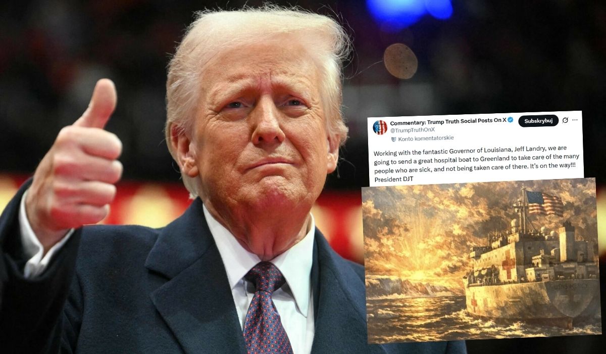Trump z jakiegoś powodu zapowiedział, że wyśle na Grenlandię gigantyczny okręt szpitalny