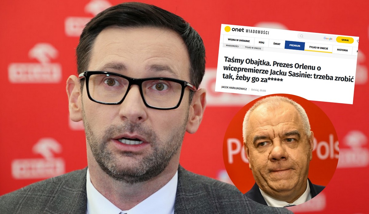 Nowy fragment podsłuchów: Obajtek knuł przeciwko Sasinowi i szukał sposobu "żeby go za****ć"