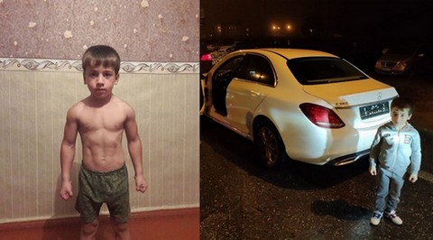 5-latek z Czeczeni zrobił ponad 4 tysiące pompek i dostał mercedesa