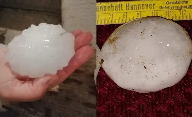 W województwie lubuskim spadły kule gradu o średnicy 10 cm