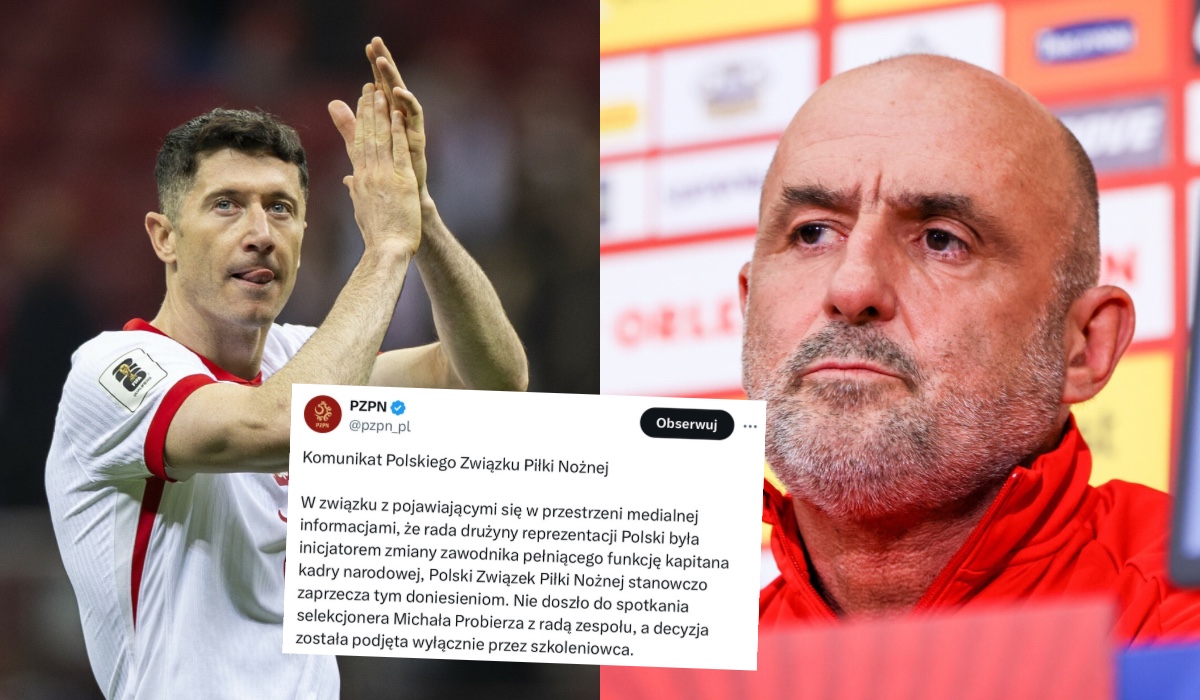 PZPN: decyzja w sprawie Lewandowskiego została podjęta wyłącznie przez trenera