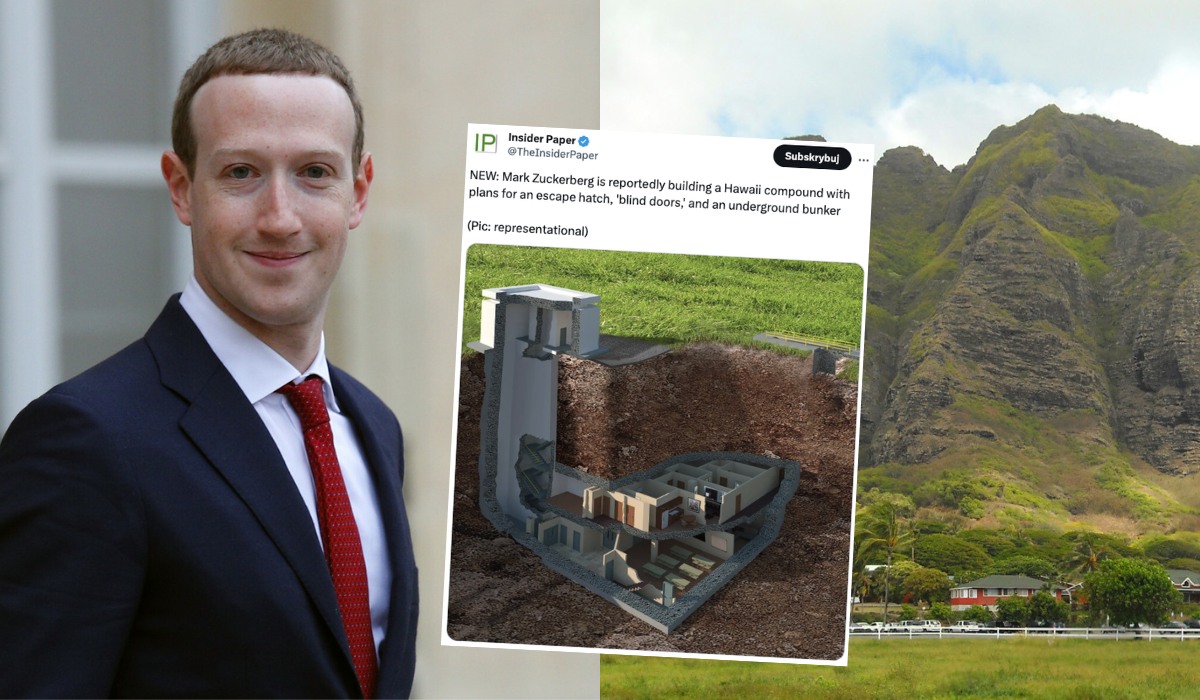 Zuckerberg pod swoją posiadłością na Hawajach buduje bunkier wielkości miasteczka