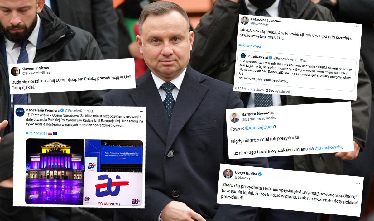 Prezydent Duda krytykowany za to, że nie wziął udziału w gali inaugurującej polską prezydencję w Radzie UE