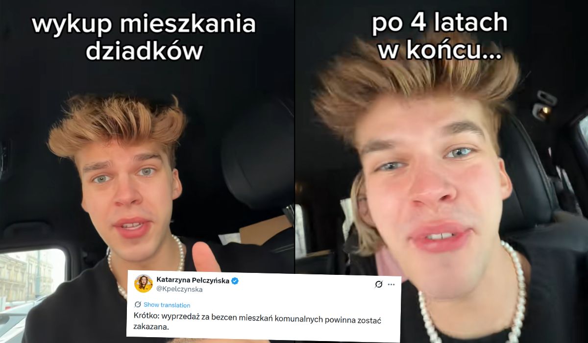 TikToker pochwalił się wykupem mieszkania komunalnego, minister krytykuje jako patologię systemu