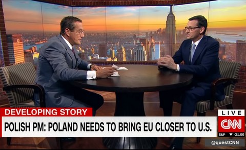 
Dziennikarz CNN do Morawieckiego: "Jak to możliwe, że wszyscy są w błędzie, a tylko ty masz rację?"
