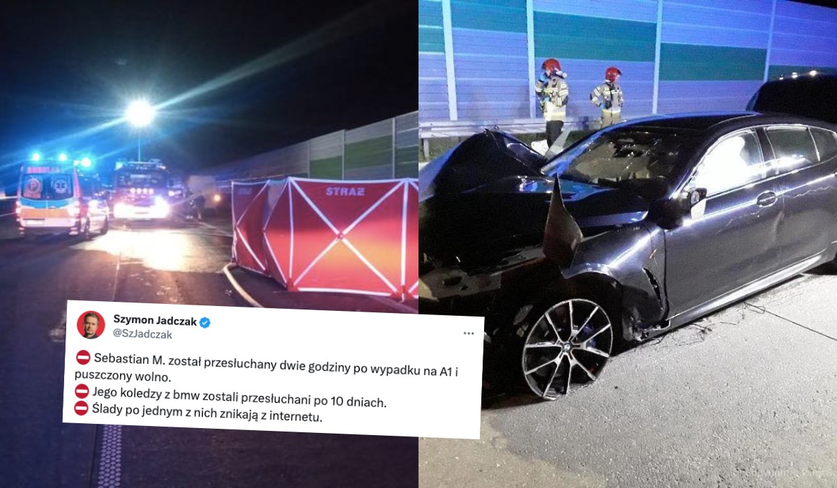 WP: pasażerów BMW przesłuchano 10 dni po wypadku, jeden z nich usuwa po sobie ślady z sieci