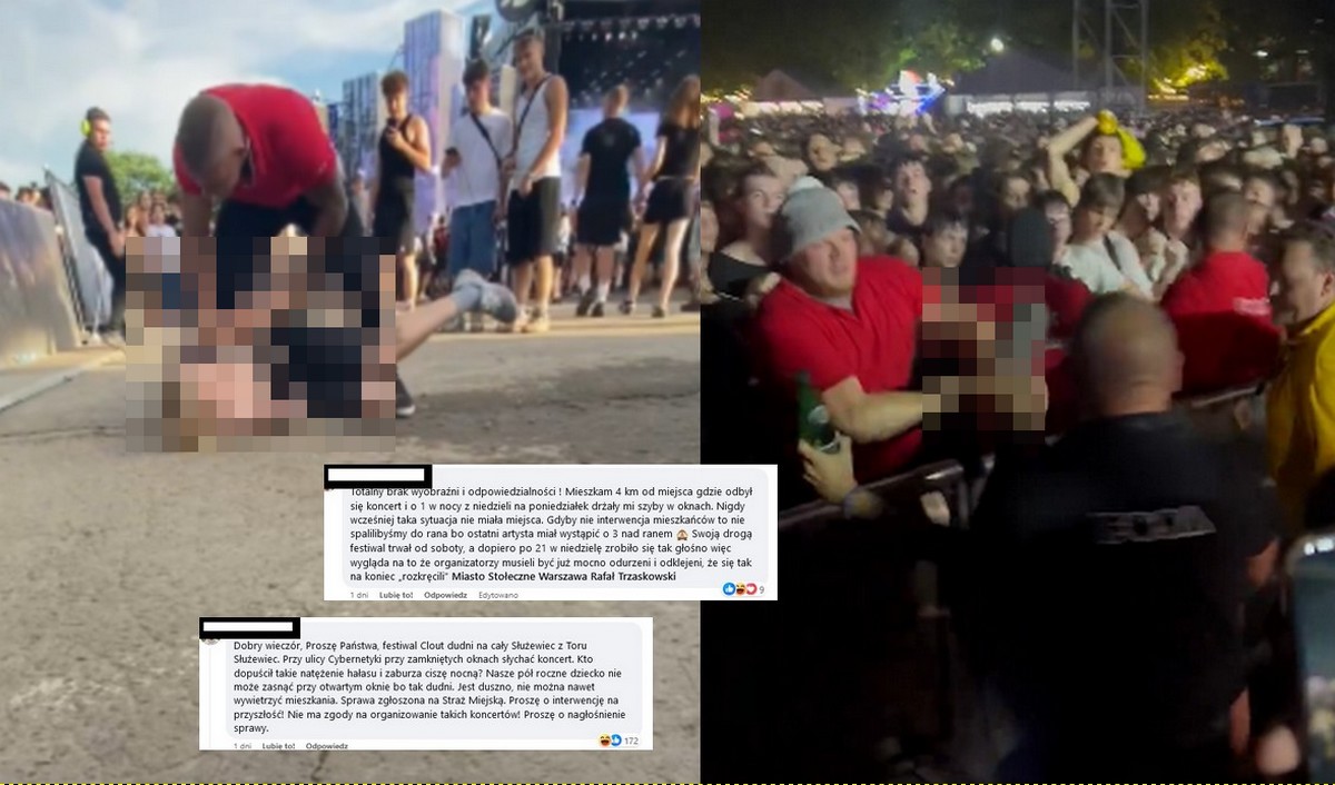 Skandale Clout Festival: hałas na całą okolicę i ochroniarze wyżywający się na publiczności