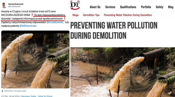 Radny PiS przyłapany na rozsiewaniu fake news odpowiada: no tak, ale ścieki płyną dalej