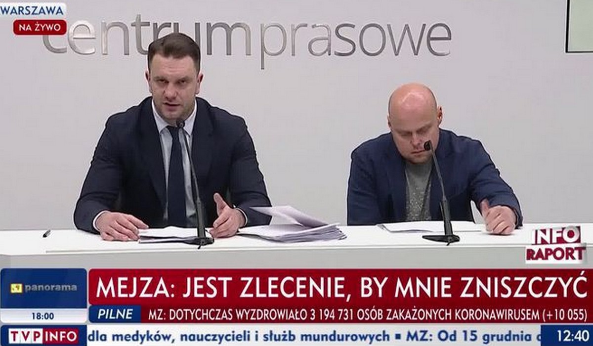 Mejza zrobił konferencję i tłumaczy, że chciał tylko pomagać ludziom i jest ofiarą opozycji, która walczy z rządem