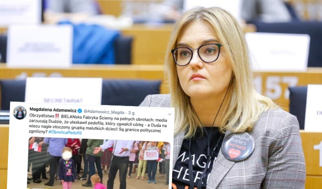 Magdalena Adamowicz: Duda ułaskawił pe*ofila, a na wiecu nagle otoczony grupką dzieci!