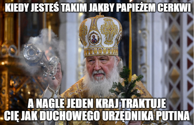 Ukraina odetnie się od patriarchy Cyryla I, włączając konfiskatę majątku Rosyjskiej Cerkwi