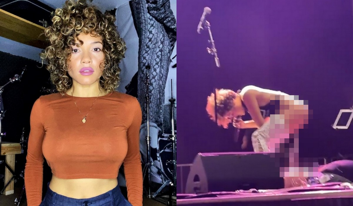 Wokalistka zespołu z USA przeprasza, że podczas koncertu nasikała na twarz swojego fana